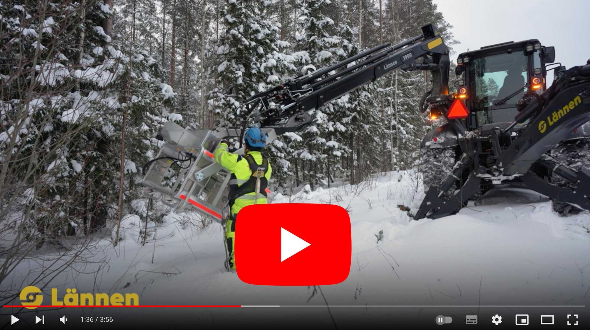 Imatran Seudun Sähkönsiirto Oy_n Lännen 8700M - Sähköverkkorakentamisen ja -ylläpidon monitoimikone