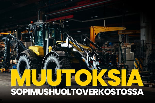 Muutoksia Lännen Tractorsin sopimushuoltoverkostossa